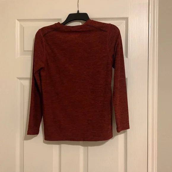 Red Russell Kids Thermal Dri-Power 360 Longsleeve Shirt - Picture 7 of 7